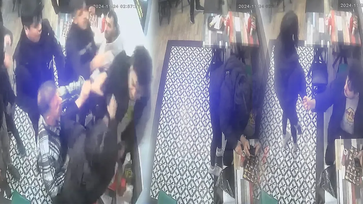 Sevgilisini kokoreççide darbetmeye çalıştı: Garsonlar tekme tokat dövdü!