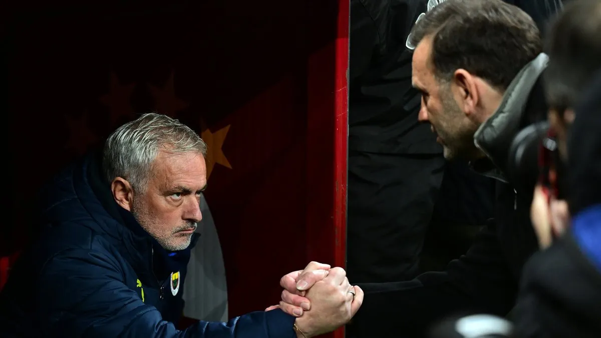 Son dakika haberi: Galatasaray – Fenerbahçe derbisinin cezaları açıklandı! İşte Mourinho ve Okan Buruk’a verilen ceza…