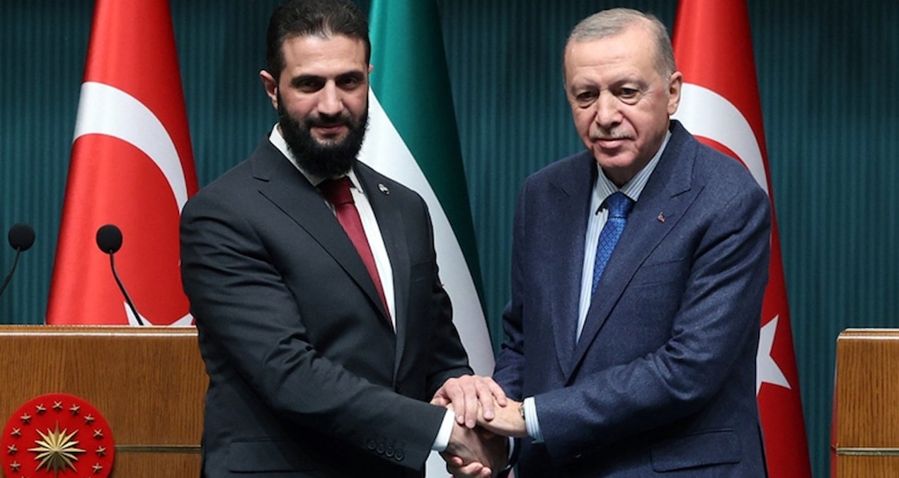 Erdoğan, Şaraa ile bir araya geldi